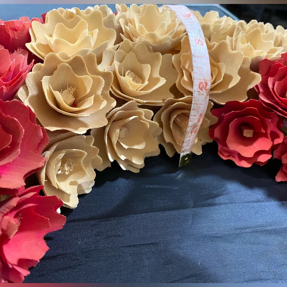 Handmade Sola Wood Wreath with Jute Hanging Rope